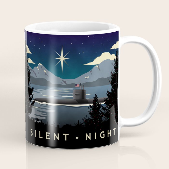 Silent Night - Submarine Holiday Coffee Mug Gallery Image 1