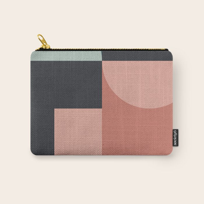 Abstract Geometric 07 Carry All Pouch Gallery Image 1