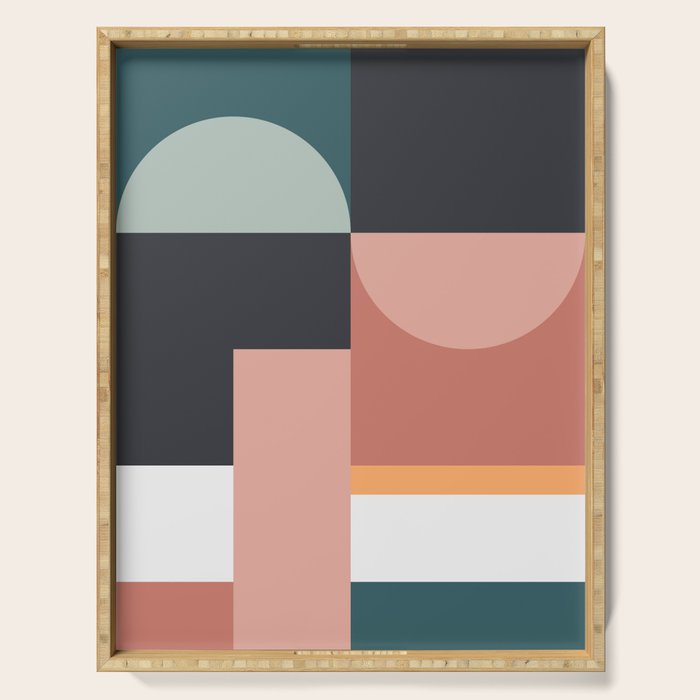 Abstract Geometric 07 Serving Tray Gallery Image 1