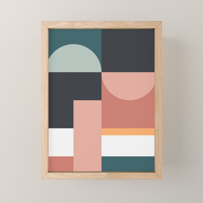 Abstract Geometric 07 Mini Art Print Gallery Image 1