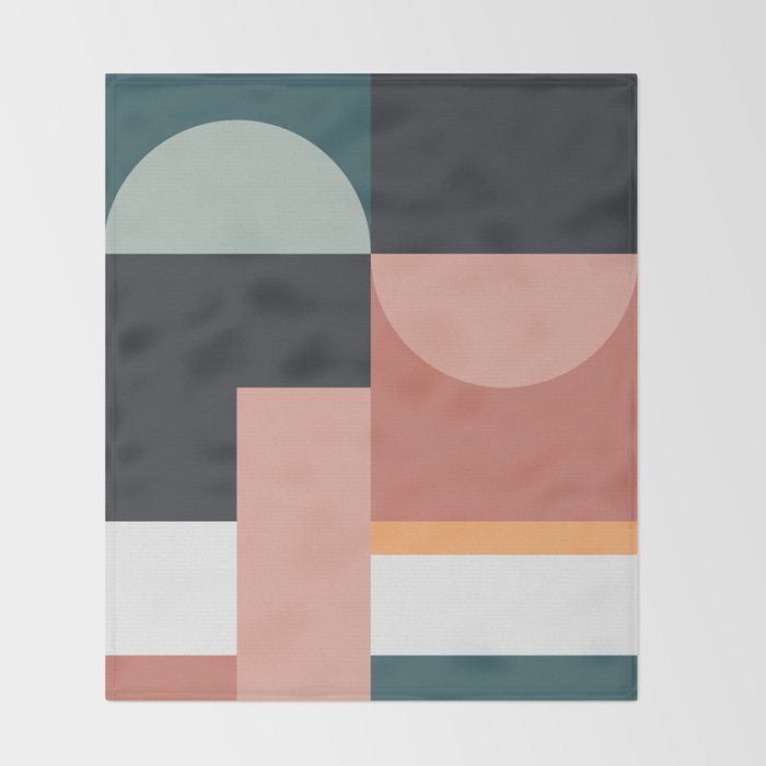 Abstract Geometric 07 Throw Blanket Gallery Image 2