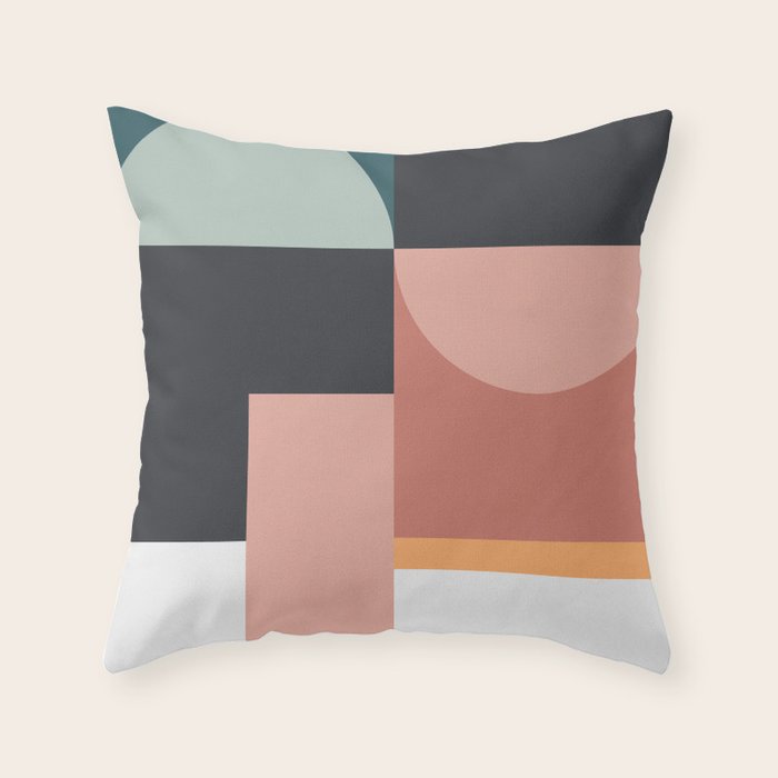 Abstract Geometric 07 Throw Pillow Gallery Image 6