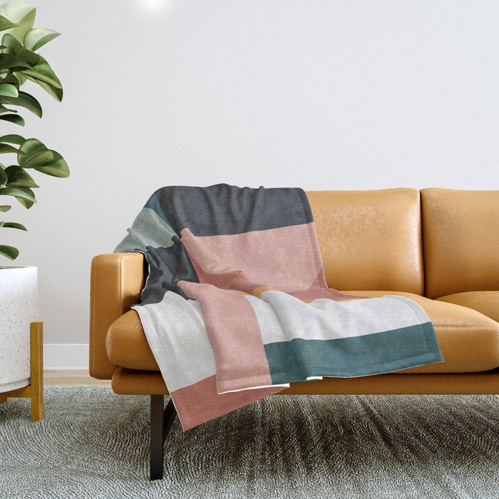 Abstract Geometric 07 Throw Blanket Gallery Image 1