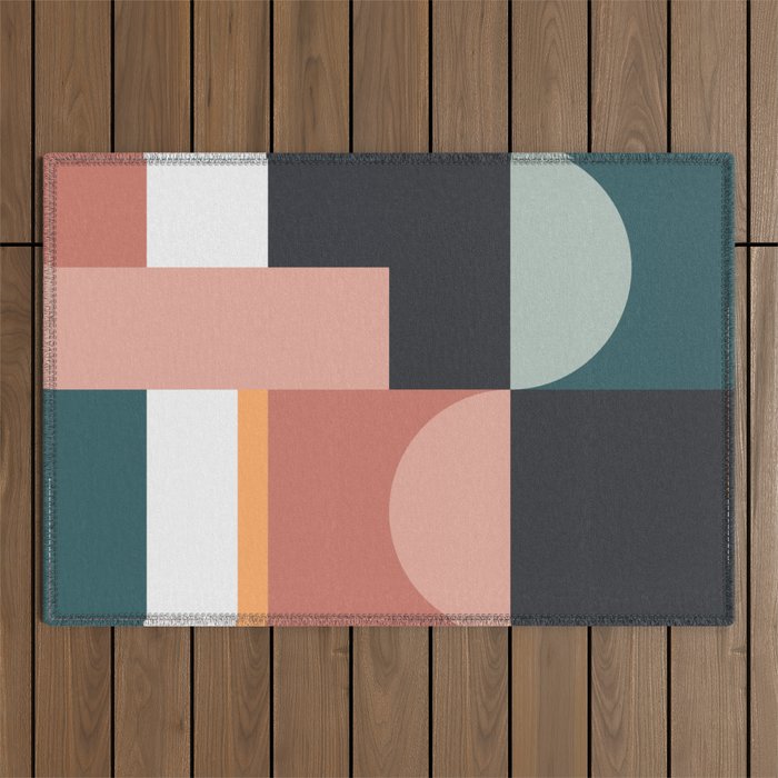 Abstract Geometric 07 Outdoor Rug Gallery Image 1