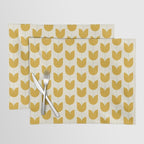 Spring Tulips II Yellow Mid Century Flowers Placemat Gallery Image 1
