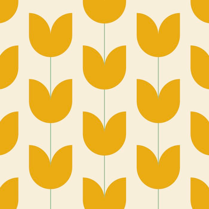 Spring Tulips II Yellow Mid Century Flowers Coffee Mug Gallery Image 2