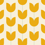 Spring Tulips II Yellow Mid Century Flowers Coffee Mug Gallery Image 2