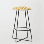Spring Tulips II Yellow Mid Century Flowers Stool Gallery Image 1