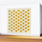 Spring Tulips II Yellow Mid Century Flowers Wall Mural Gallery Image 2
