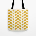 Spring Tulips II Yellow Mid Century Flowers Tote Bag Gallery Image 1