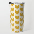 Spring Tulips II Yellow Mid Century Flowers Travel Mug Gallery Image 3