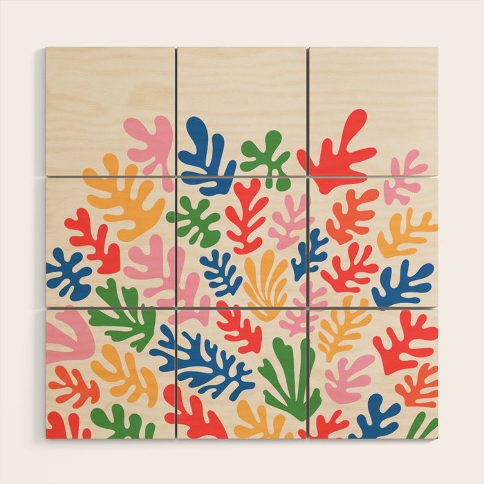 Matisse Paper Collage I Wood Wall Art Gallery Image 1