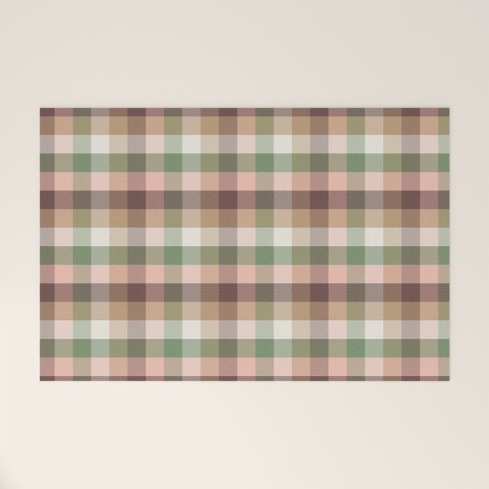 Timberland Gingham Plaid Cozy Heirloom Multi Welcome Mat Gallery Image 1