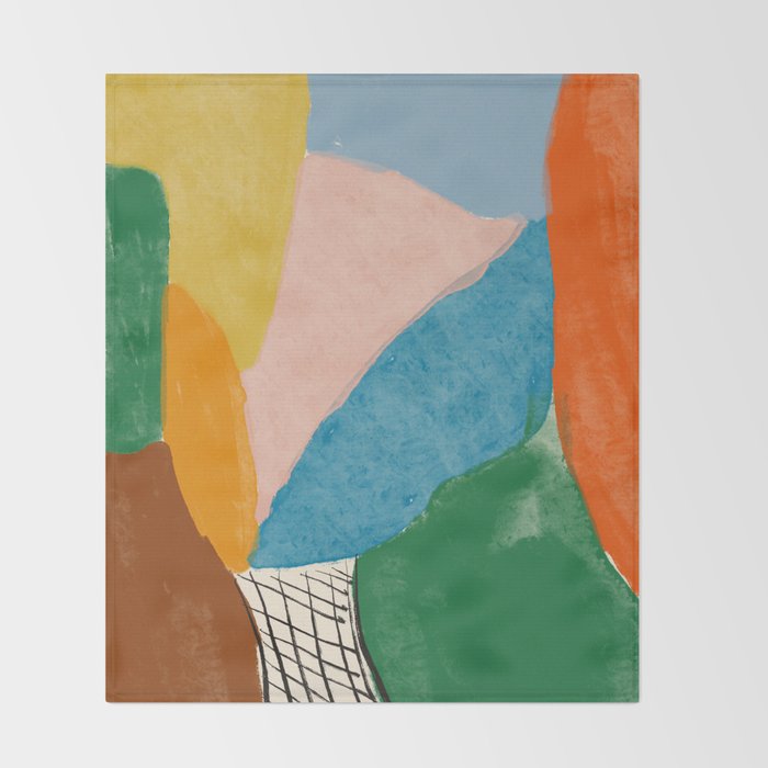 Color Composition Throw Blanket Gallery Image 2