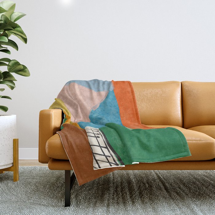 Color Composition Throw Blanket Gallery Image 1
