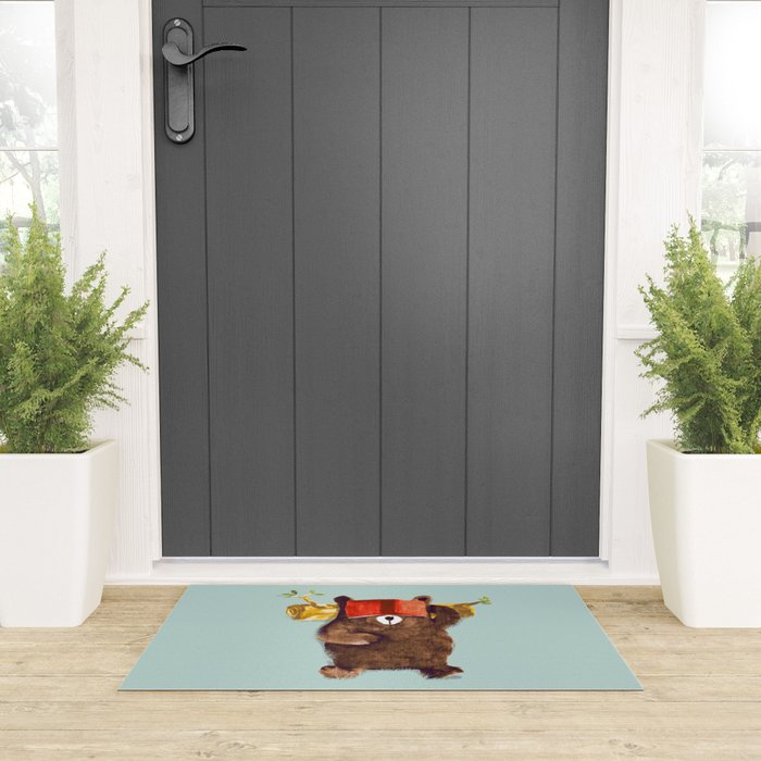 No Care Bear - My Sleepy Pet Welcome Mat Gallery Image 3