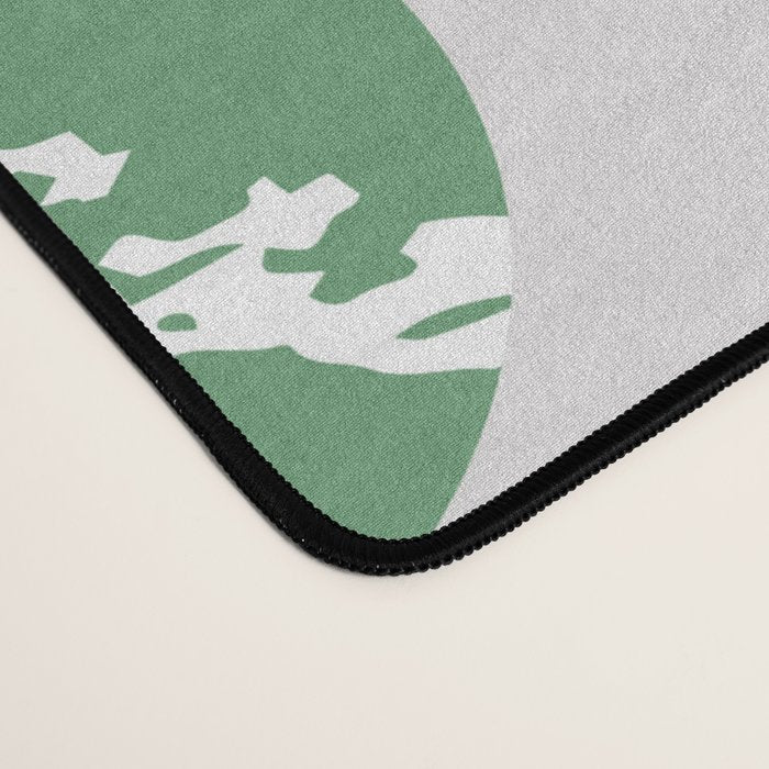 Tropical Spring | Pastel Quirky Modern Bohemian Jungle Botanical | Flamingo Palm Cockatoo Birds Desk Mat Gallery Image 4