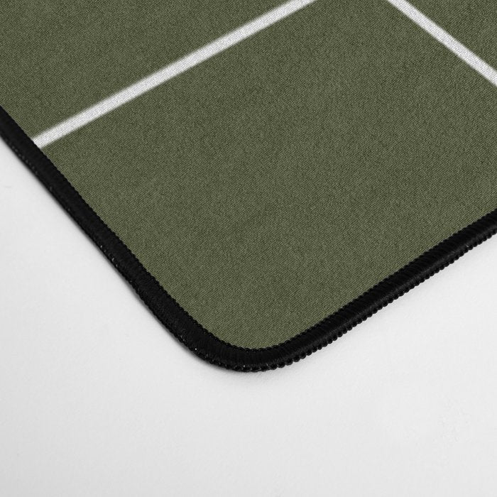 Grid (Olive Green) Desk Mat Gallery Image 4