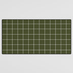 Grid (Olive Green) Desk Mat Gallery Image 3