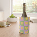 Checker yellow hearts Wine Chiller Gallery Image 4