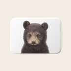 Baby Bear, Bear Cub, Kids Art, Baby Animals Art Print By Synplus Bath Mat Gallery Image 1