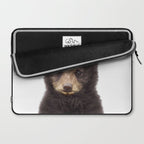 Baby Bear, Bear Cub, Kids Art, Baby Animals Art Print By Synplus Laptop Sleeve Gallery Image 2