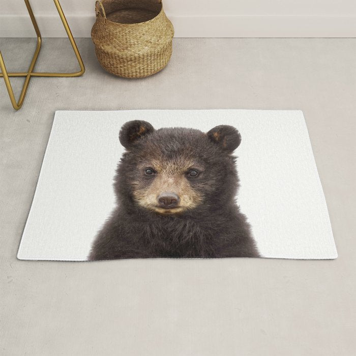Baby Bear, Bear Cub, Kids Art, Baby Animals Art Print By Synplus Rug Gallery Image 1