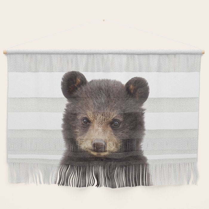 Baby Bear, Bear Cub, Kids Art, Baby Animals Art Print By Synplus Wall Hanging Gallery Image 1