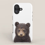 Baby Bear, Bear Cub, Kids Art, Baby Animals Art Print By Synplus iPhone Case Gallery Image 1
