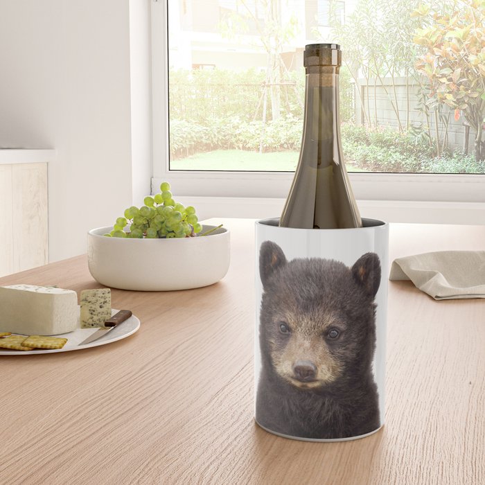 Baby Bear, Bear Cub, Kids Art, Baby Animals Art Print By Synplus Wine Chiller Gallery Image 4