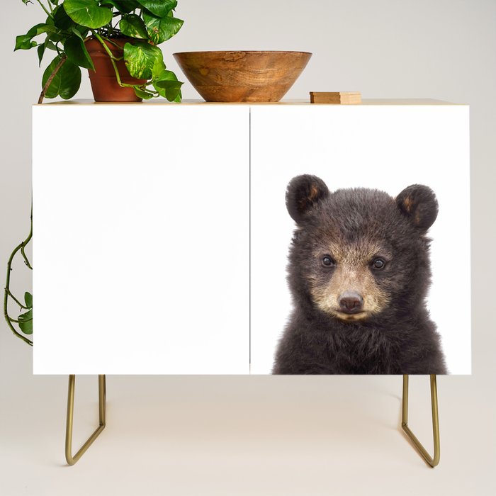 Baby Bear, Bear Cub, Kids Art, Baby Animals Art Print By Synplus Credenza Gallery Image 1