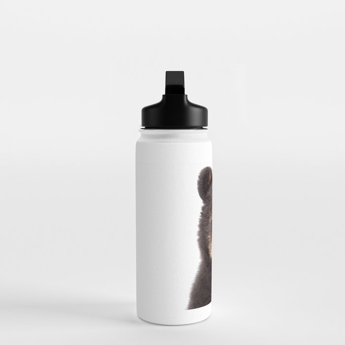 Baby Bear, Bear Cub, Kids Art, Baby Animals Art Print By Synplus Water Bottle Gallery Image 3