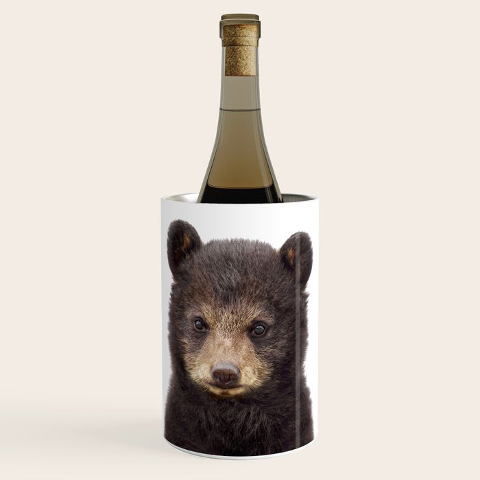 Baby Bear, Bear Cub, Kids Art, Baby Animals Art Print By Synplus Wine Chiller Gallery Image 1
