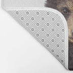 Baby Bear, Bear Cub, Kids Art, Baby Animals Art Print By Synplus Bath Mat Gallery Image 2