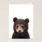 Baby Bear, Bear Cub, Kids Art, Baby Animals Art Print By Synplus Stationery Card Gallery Image 2
