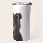 Baby Bear, Bear Cub, Kids Art, Baby Animals Art Print By Synplus Travel Mug Gallery Image 2