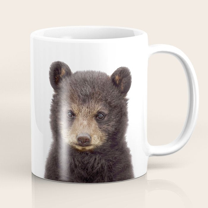 Baby Bear, Bear Cub, Kids Art, Baby Animals Art Print By Synplus Coffee Mug Gallery Image 1