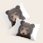 Baby Bear, Bear Cub, Kids Art, Baby Animals Art Print By Synplus Pillow Sham Gallery Image 3