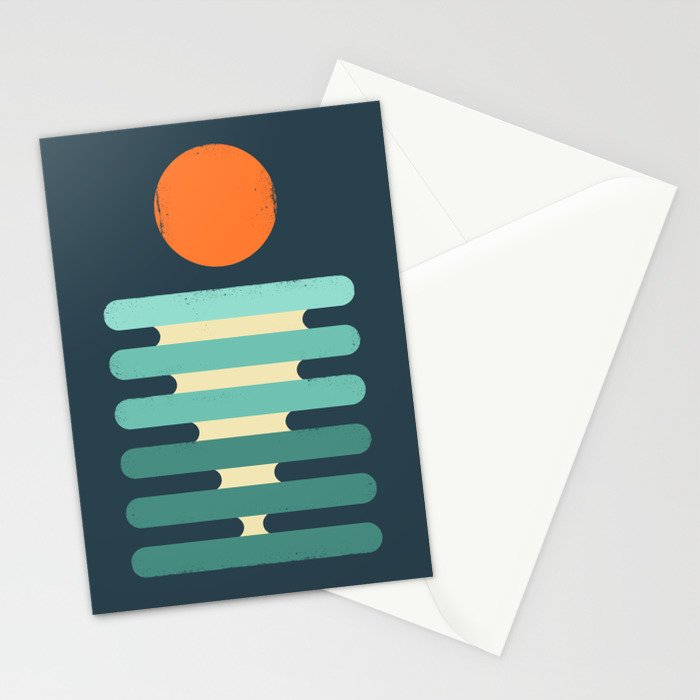 Minimalist ocean Stationery Card Gallery Image 2