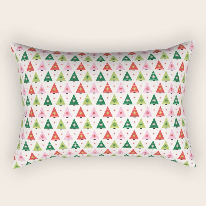 Merry Christmas Tree Rectangular Pillow Gallery Image 2