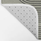 Green Organic Texture Geometric  Bath Mat Gallery Image 2