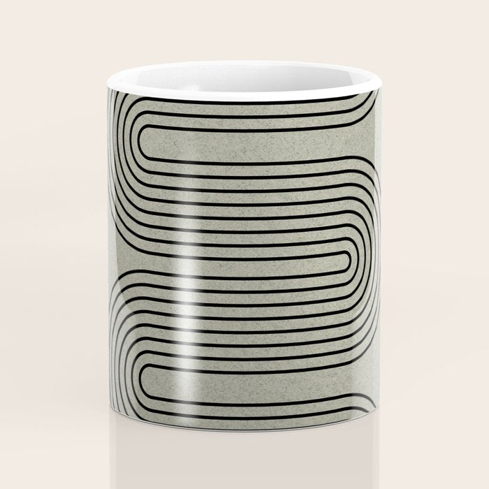 Green Organic Texture Geometric  Coffee Mug Gallery Image 4