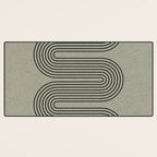 Green Organic Texture Geometric  Desk Mat Gallery Image 3