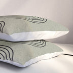 Green Organic Texture Geometric  Pillow Sham Gallery Image 3