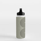 Green Organic Texture Geometric  Water Bottle Gallery Image 3