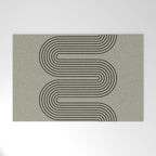 Green Organic Texture Geometric  Welcome Mat Gallery Image 1