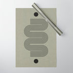 Green Organic Texture Geometric  Wrapping Paper Gallery Image 1