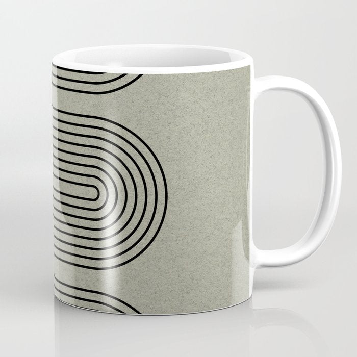 Green Organic Texture Geometric  Coffee Mug Gallery Image 1