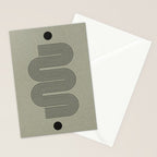 Green Organic Texture Geometric  Stationery Card Gallery Image 2