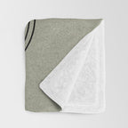 Green Organic Texture Geometric  Throw Blanket Gallery Image 3